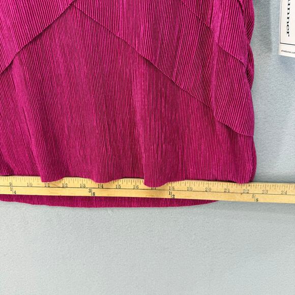 Alfred Dunner Top Women's XL Pink Short Sleeve Oscar Night Collection NWT - Picture 8 of 8